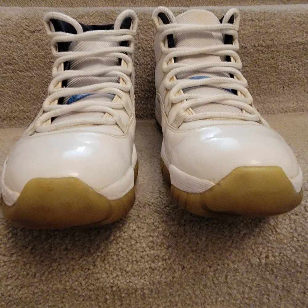 Nike Air Jordan 11 Retro Legend Blue White Sneakers 378037-117 Men's Size 11.5 - Picture 9 of 11